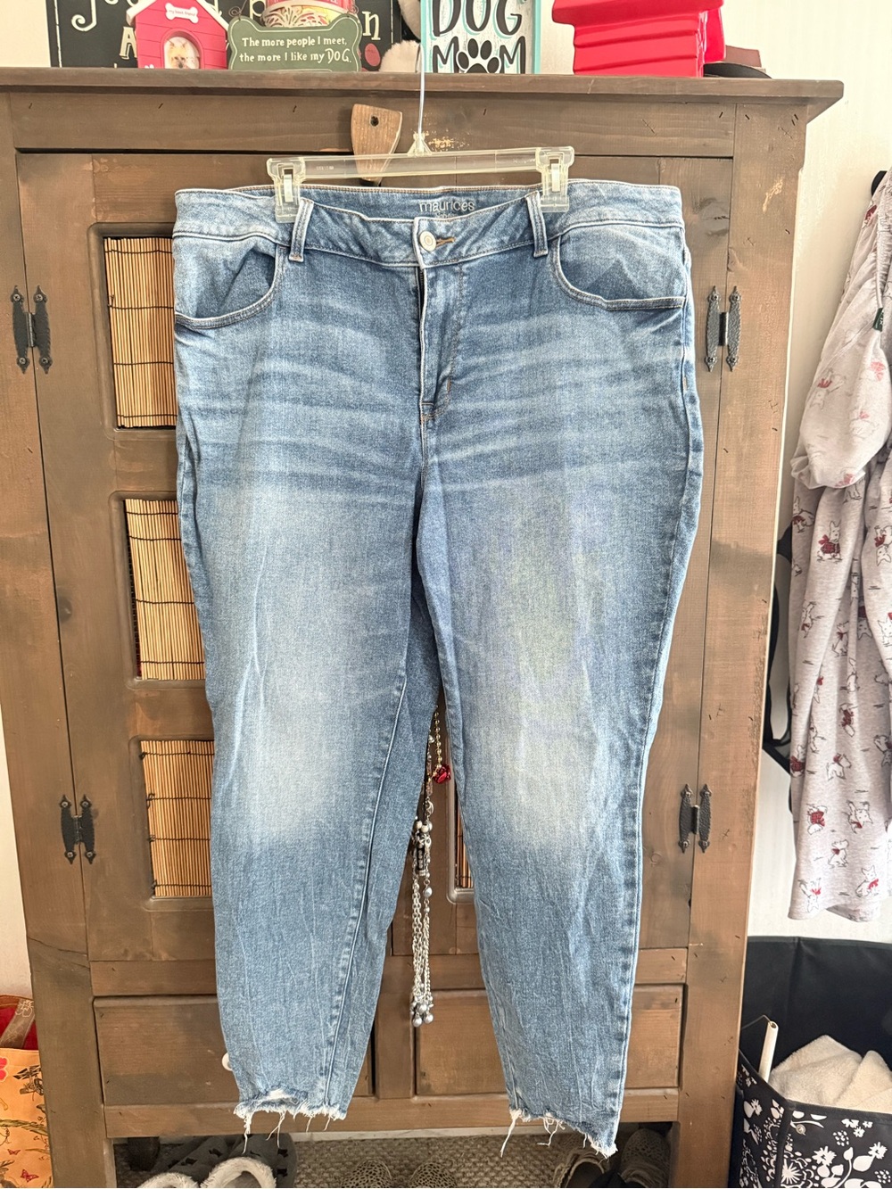 Maurices Faded Blue Women's Denim Jeans - Casual Stretch Fit